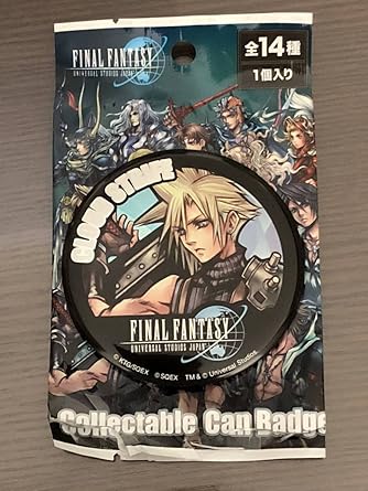 Amazon Usj クールジャパン18 ファイナルファンタジー Ff Ff7主人公 クラウド コレクタブル 缶バッジ アニメ 萌えグッズ 通販