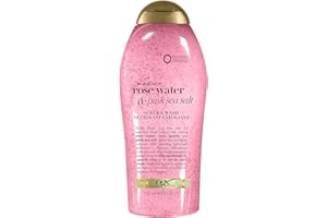 OGX Pink Sea Salt & Rosewater Gentle Soothing Body Scrub, 577 milliliters
