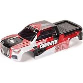 ARRMA Granite 4X4 Clipless Painted Decaled Trimmed Body (Red/White), ARA-1622