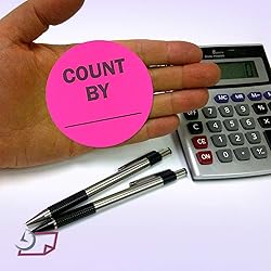 NextDayLabels - Neon Pink Color, Round Labels/Great