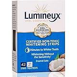 Lumineux Oral Essentials Teeth Whitening Strips - 21 Treatments - Dentist Formulated and Certified Non Toxic - Sensitivity Fr