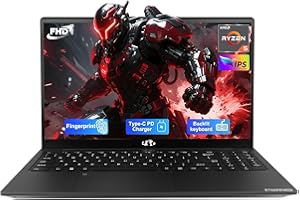 NIMO 15.6'' IPS FHD-Laptop, 4GB RAM 128GB SSD AMD Ryzen 5(Beat i5-1135G7, 4 Cores Up to 3.7GHz) Student Computer with 2 Years Warranty, 65W Type-C, Fingerprint, Backlit Keyboard, BT5.2, Numpad