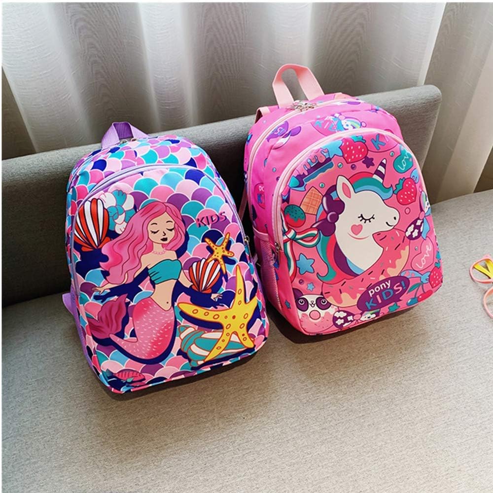 CHERUBIC Toddler backpack, Kids Children Backpack Cartoon Travel Lightweight Bag Daypack, Mermaid - Image 5
