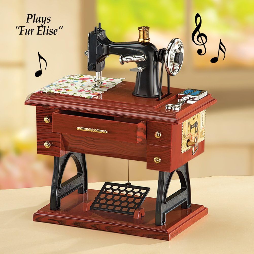 WYFC Caja De Música Antigua De La Máquina De Coser: Amazon.es: Hogar