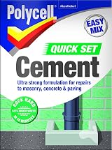 POLYCELL 20204 Polycell Quick Set Cement Polyfilla 2 kg Grey