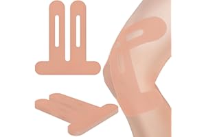 JUMUR Kinesiology Tape for Knees, 10 Count Outdoor Sport Tape for Knees, Knee Tape for Knee Pain Relief Pre-Cut, Support Muscles and Joints, Latex-Free, Waterproof and Elastic (Flesh Color)