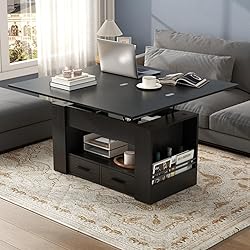 Lift Top Coffee Table, 4 in 1 Multi-Function Coffee