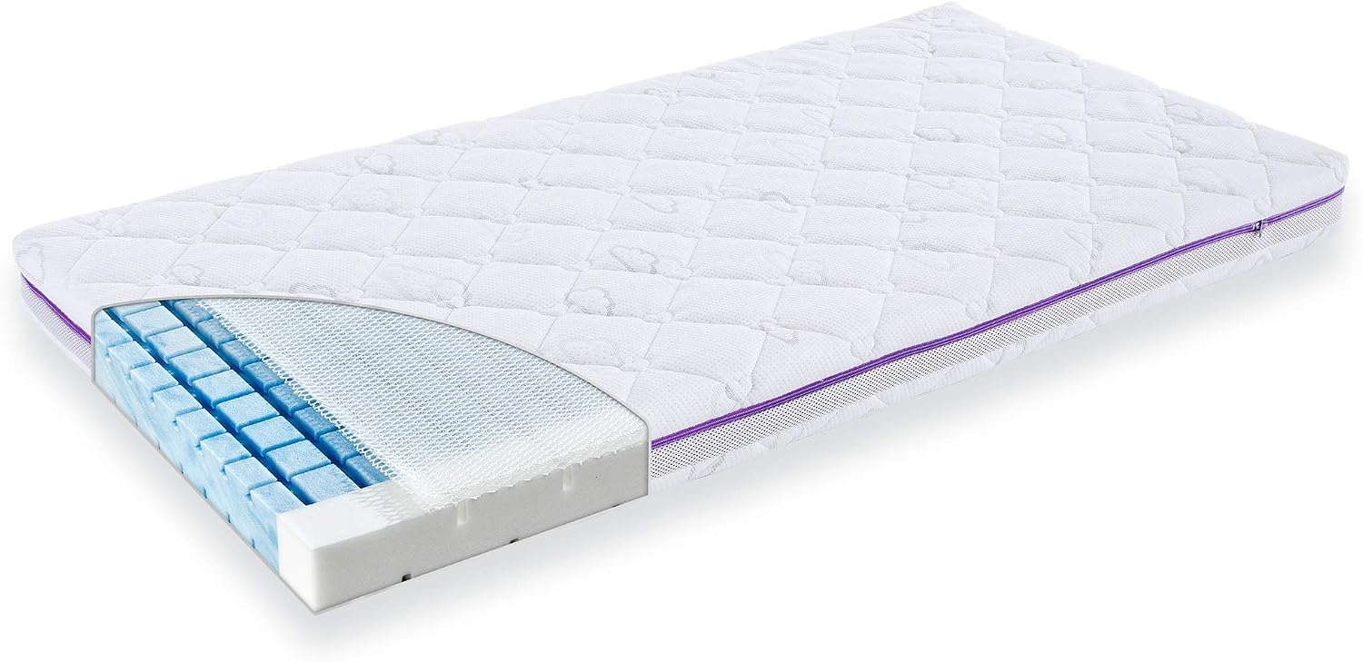 Traeumeland Premium Breeze Baby Mattress, 70 x 140 cm, Muli Color, 70x140 cm (1er Pack)