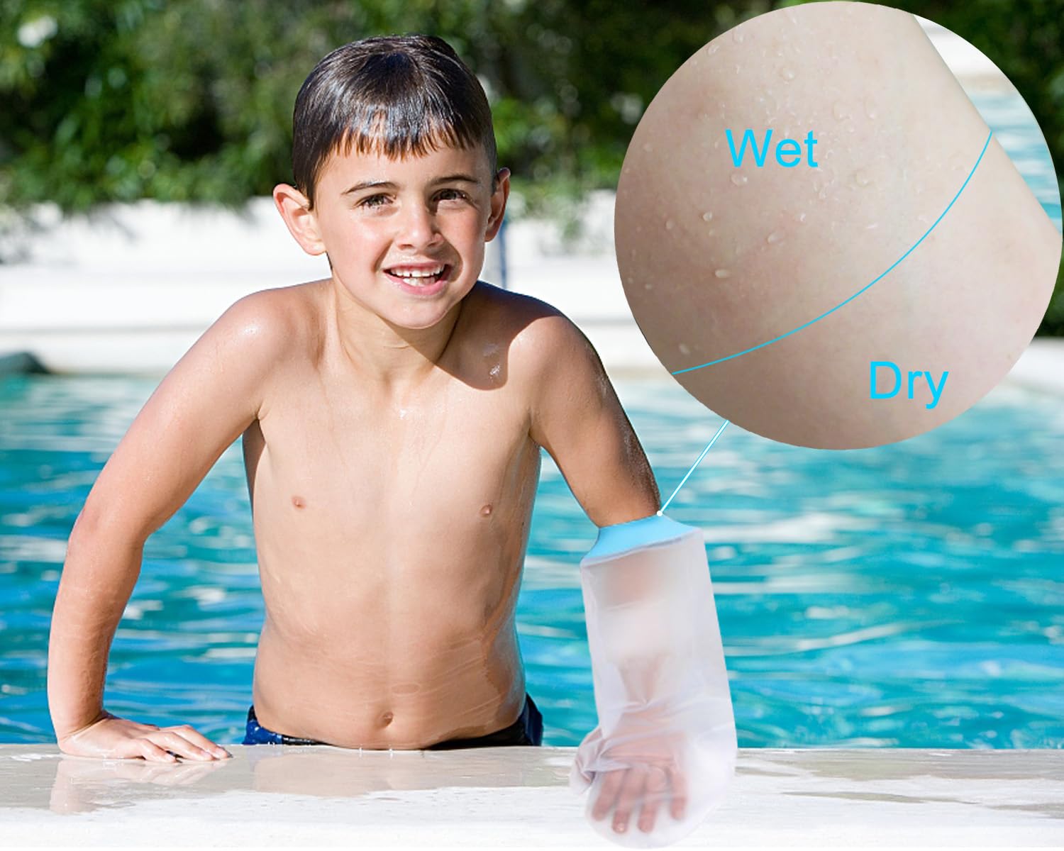 CureSquad Waterproof Cast Cover Arm Child, Cast Cover Arm Kids, Soft Comfortable Cast Protector for Shower Kids Arm Cast Cover for Swimming, Reusable Shower Cast Bag, Broken Arm Gifts for Kids