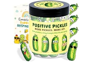 LumenJar Christmas Pickle Gift - Best Friend Gift For Teen - Funny Positive Pickle Affirmation Jar for Women, Teens, Kids - Stocking Stuffer Under $10 - Trendy Teen Girl Gifts