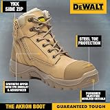 DEWALT Akron Side Zip Steel Toe Safety Boot Sand UK9 EU43 view 3