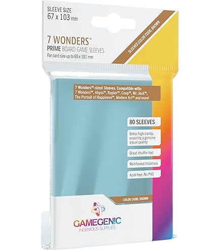 Amazon.com: Swan Premium Card Sleeves (65x100mm) - 85 Pack, Thick Sleeves - 7 Wonders : Toys & Games Amazon.com: Swan Premium Card Sleeves (65x100mm) - 85 Pack, Thick Sleeves - 7 Wonders : Toys & Games