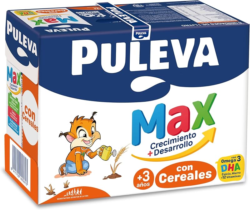 Max Leche de Crecimiento y Desarrollo con Cereales - Pack 6 x 1Lt