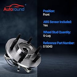 Autoround 515043 Front Wheel Bearing and Hub