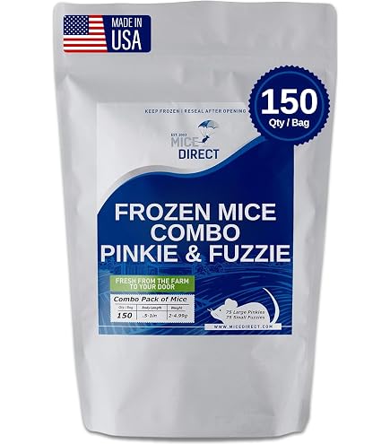 Mazuri Rat And Mouse Food Frozen Pinky Mice (50 Pack) - .5-1 Inch, 100g ...