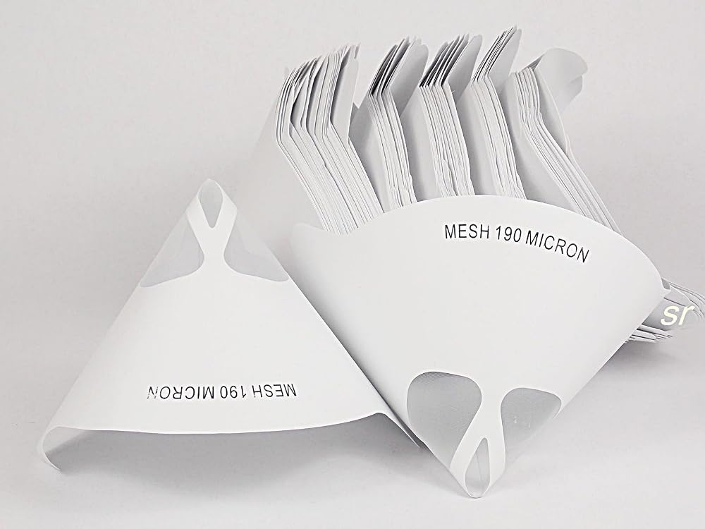 NANDEYIBI 100 x Paint Strainers Nylon Mesh 190micron Filters Cone