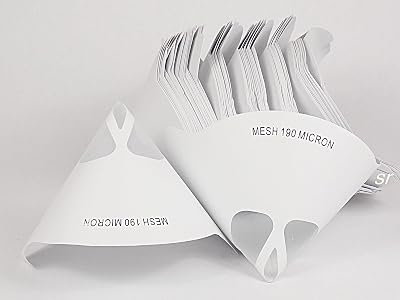 NANDEYIBI 100 x Paint Strainers Nylon Mesh 190micron Filters Cone
