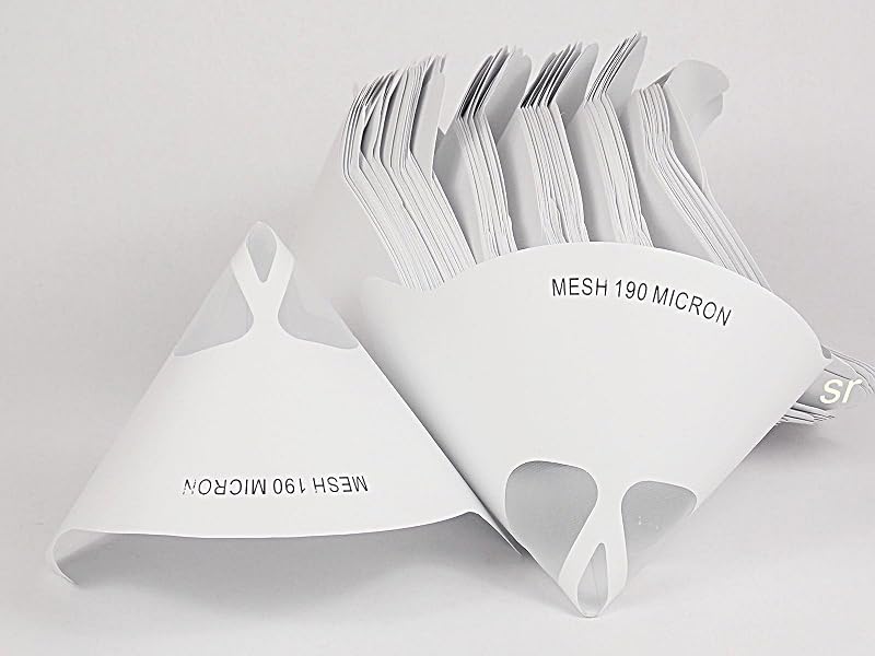 NANDEYIBI 100 x Paint Strainers Nylon Mesh 190micron Filters Cone