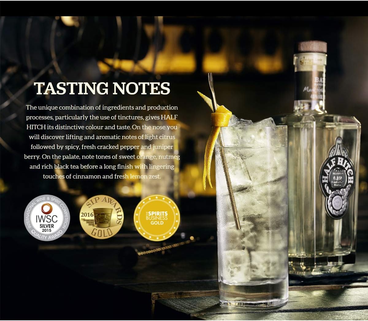 Half Hitch Small Batch Handcrafted Premium Earl Grey Tea Gin, 70cl, 40% ABV, 700 - Image 3