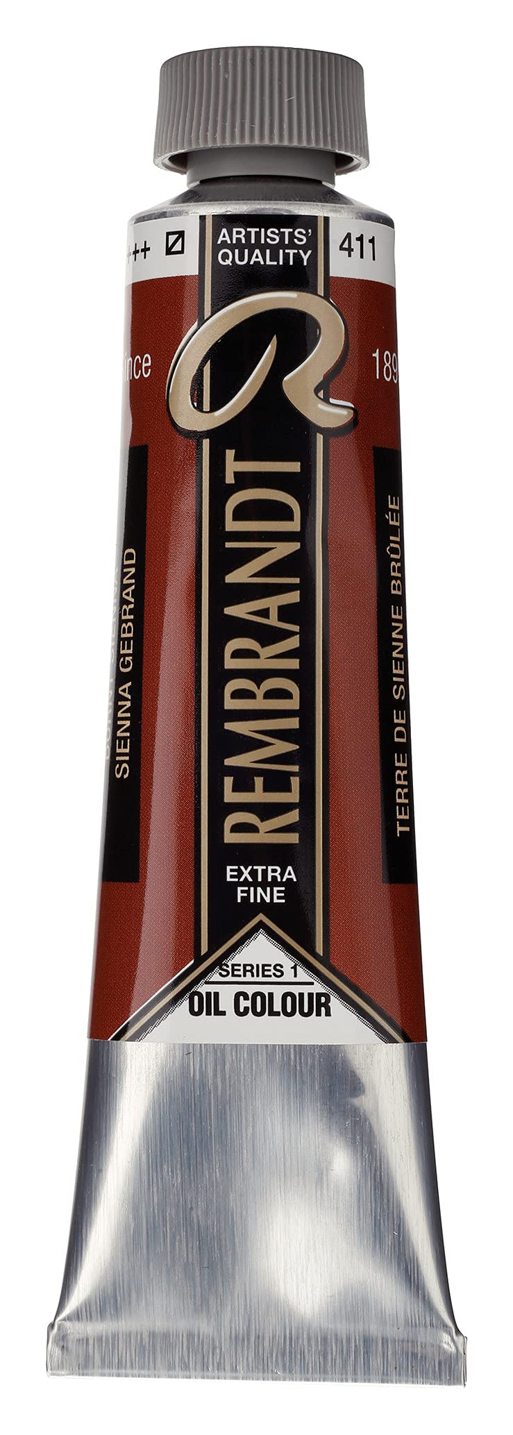 Rembrandt Oil Colour Tube 40 ml Burnt sienna 411 (01054112) — image 1