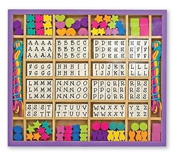 Melissa & Doug Holzperlen zum Auffädeln (200 Perlen)