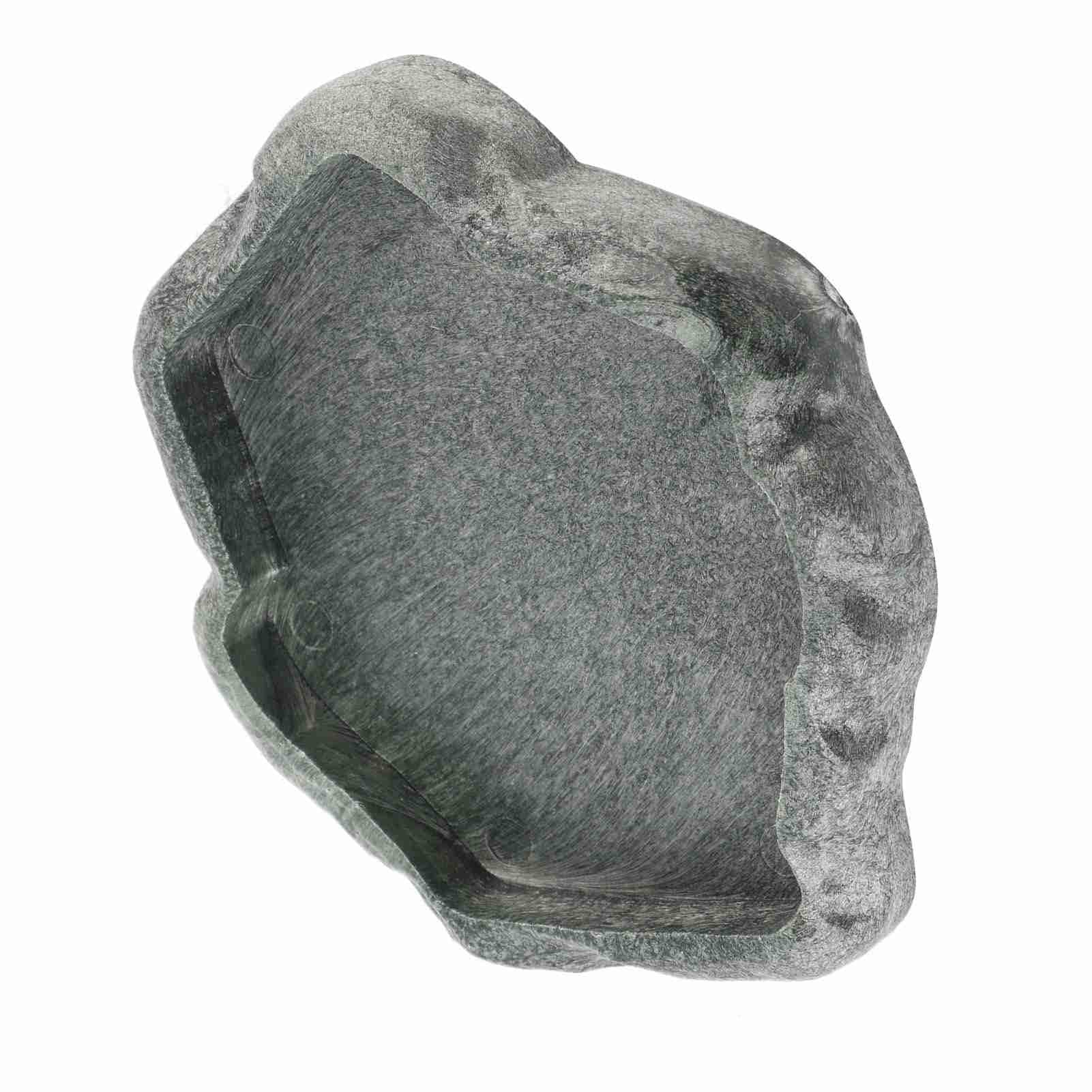 Reptile Water Dish Food Bowl Rock Worm Feeder Reptile Water Tray for Tortoise Lizard Gecko Scorpion chameleons Leopard Spider (S-Green)