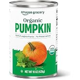 Amazon Grocery, Organic Pumpkin, 15 Oz (Pack of 6)
