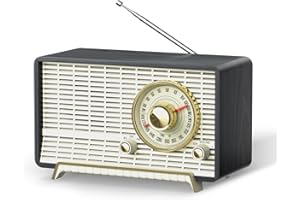 YOWGULF YOWGUIF AM FM Radio Classic Retro Wood Table Radio Bluetooth Speakers Radios Plug-in Wall with Rotary Knob Great for Home, Office