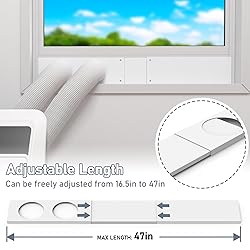 Flamorrow Dual Hose Portable Air Conditioner Window