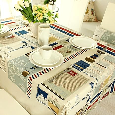 Amazon 欧州ikeaパリスタイル英語テーブルクロスコーヒーテーブルクロスtablecover 55 0 71 0 テーブルクロス オンライン通販