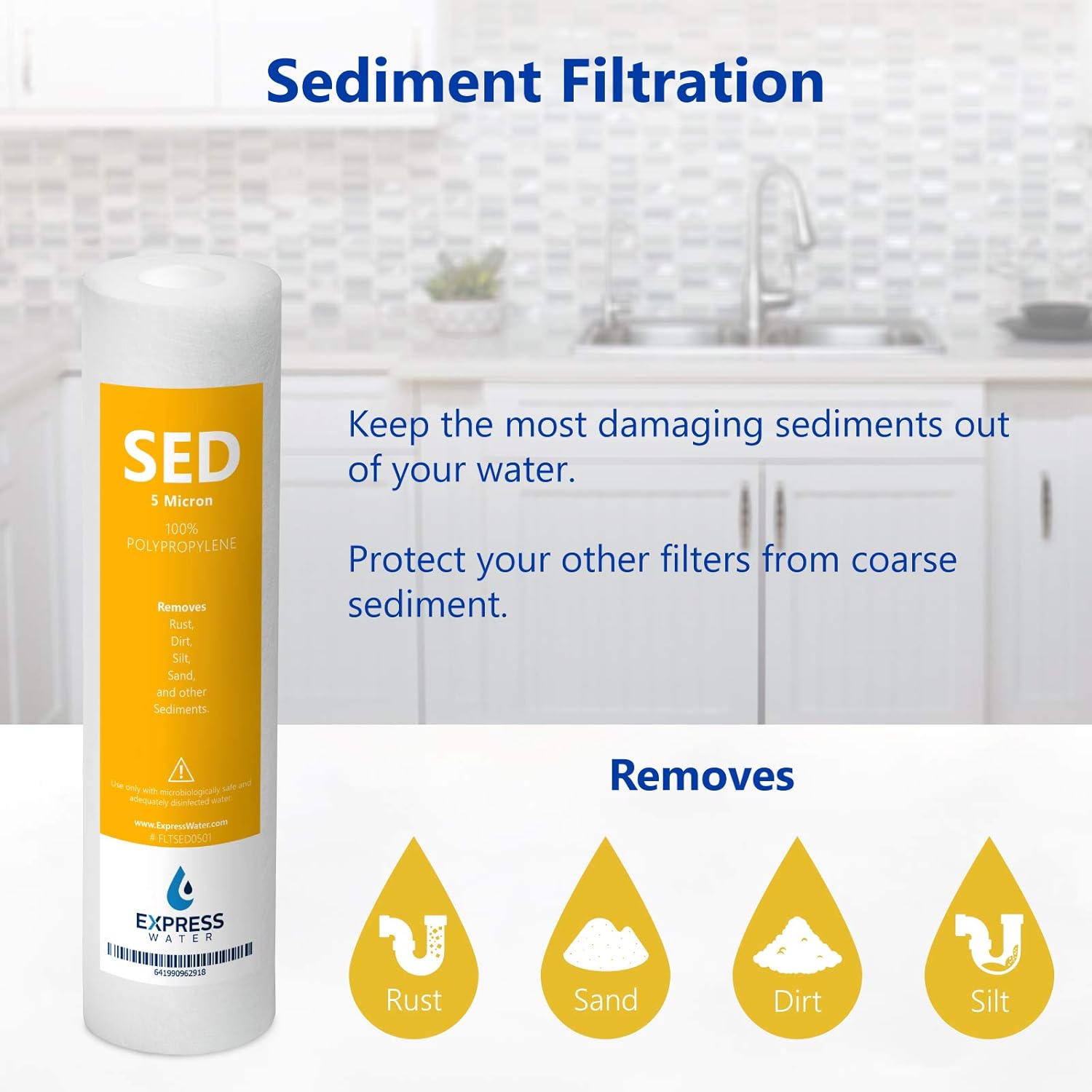 Express Water – 3 Year Reverse Osmosis System Replacement Filter Set – 23 Filters with 50 GPD RO Membrane, Carbon GAC, ACB, PAC Filters, Sediment SED Filters – 10 inch Size Water Filters: Home Improvement