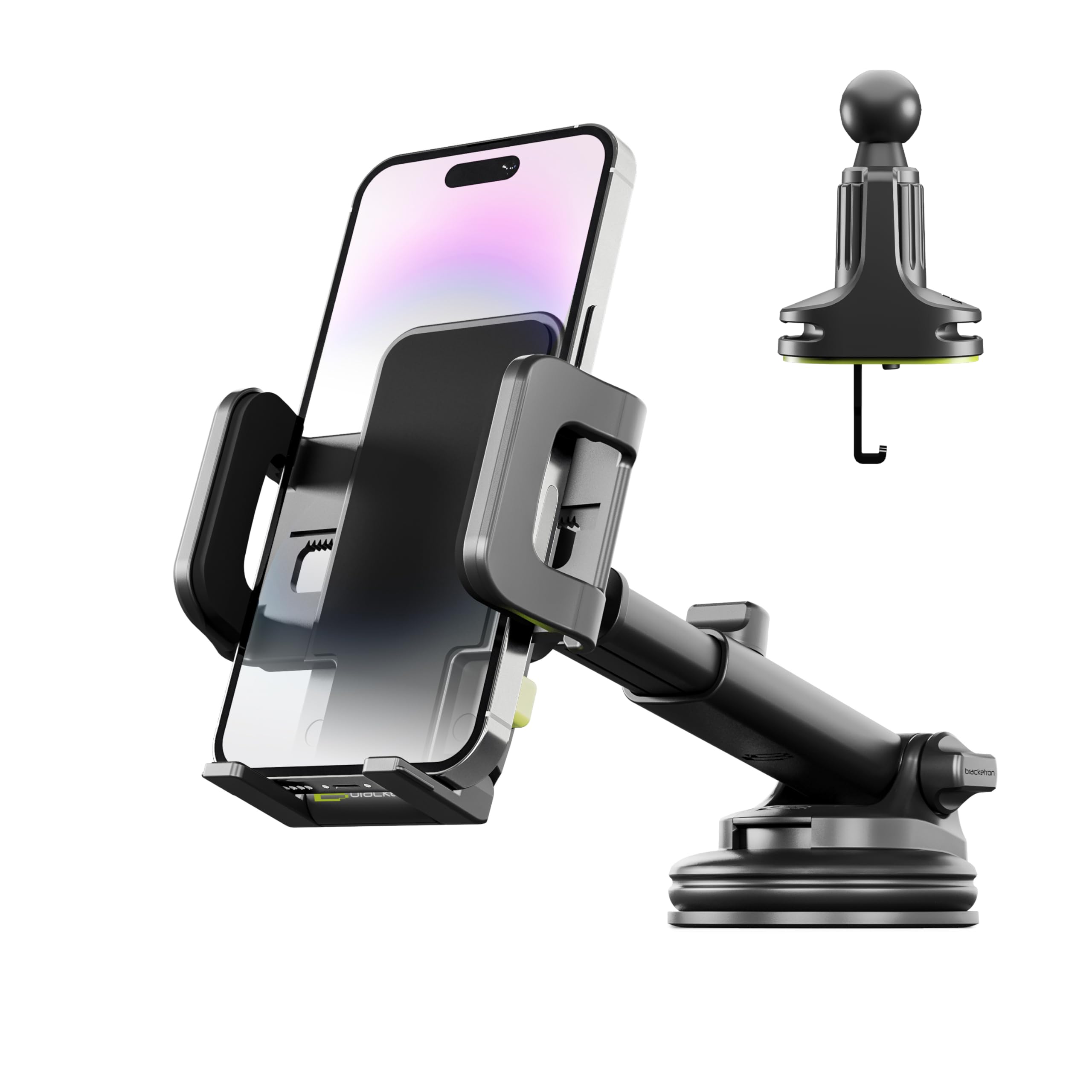 Bracketron TripGrip Series Cell Phone Mount Phone Holder for Car Dashboard Windshield Vent Expandable