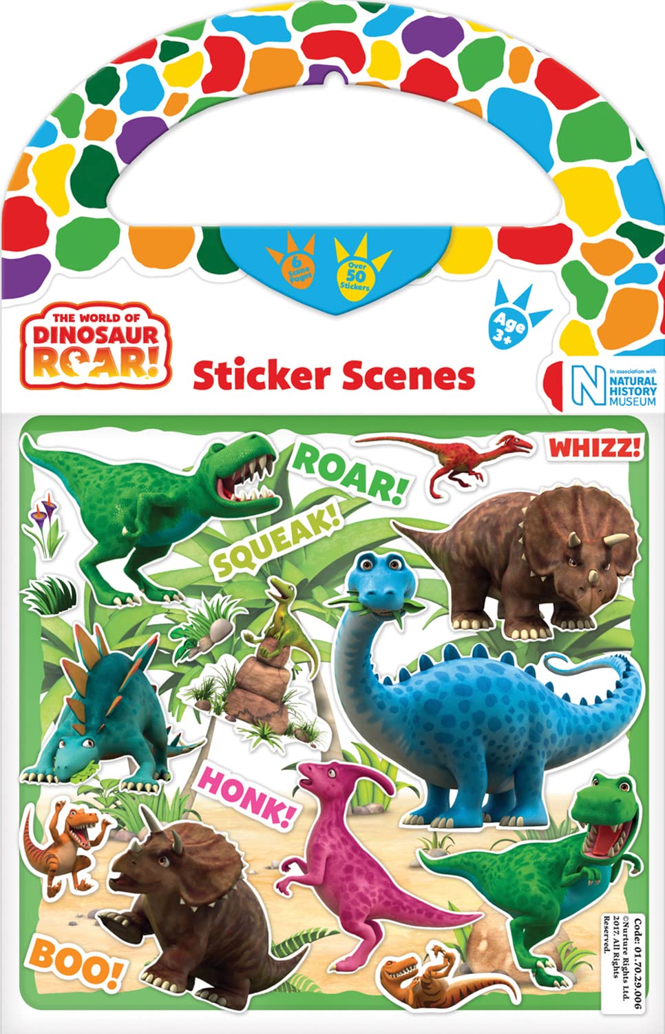 Paper Projects Dinosaur Roar! Sticker Scene Activity Set | Includes 6 Scenes and around 50 Stickers