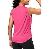 G Gradual Women's Sleeveless Workout Tops Lightweight High Neck Tennis Yoga Shirts Running Athletic Tank Tops for Women