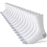 JOYNÉE 8 Pairs Mens Crew Cushion Socks Work Athletic Running Socks Casual Breathable Socks for Men,Sock Size:10-13