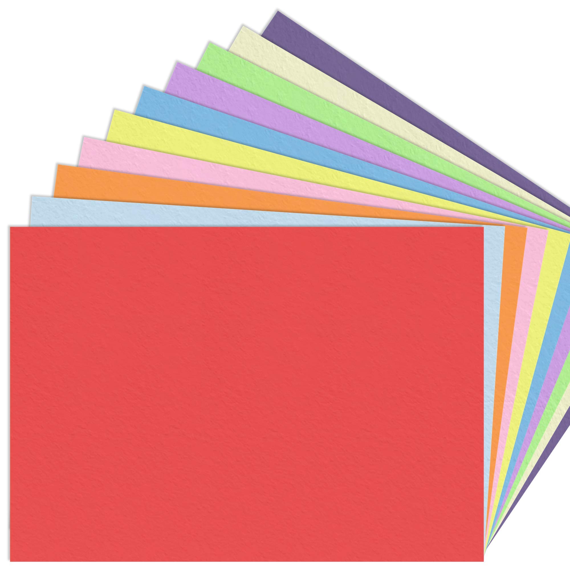 10 Colours, A3 120gsm Coloured Art Paper Card, 100 Sheets