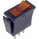 Dorman 85921 Electrical Switches - Rocker Switch- Rectangular Style - Amber Glow Universal Fit