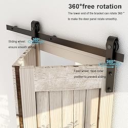AONAYIOA 36"/3FT Bi-Folding Sliding Barn Door