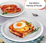 REAL ACCESSORIES 9in Pack of 50 Large Premium Strong Biodegradable Plates view 6