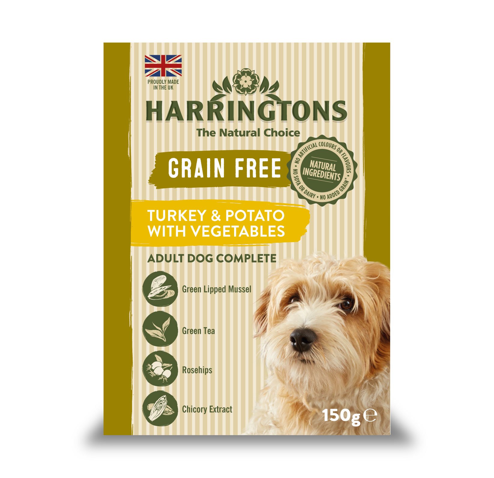Harringtons Grain Free Hypoallergenic Wet Dog Food Turkey with Potato & Veg 7x15 - Made with All Natural Ingredients