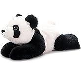 The Petting Zoo Panda Stuffed Animal Plushie, Gifts for Kids, Earth Keeperz Wildlife Animals, Zoologee Black Panda Plush Toy, 10 inches