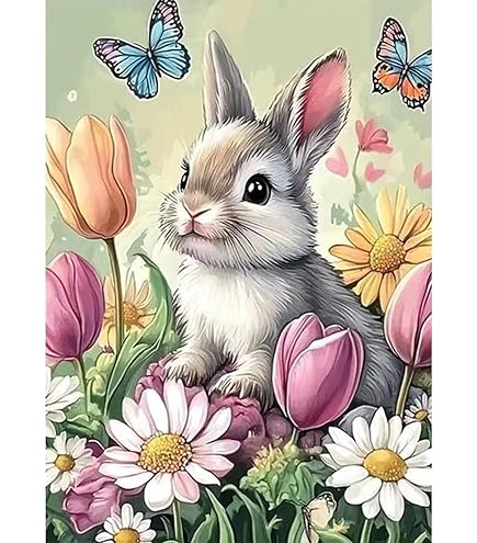 Amazon.com: ZKOPAVS Diamond Painting by Number Kits Cute Pink