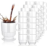 100 Pieces 8 oz Hard Plastic Coffee Cup Bulk Tea