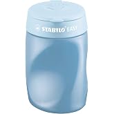 STABILO EASYsharpener - Ergonomic Container Sharpener - Right-Handed | Pack of 1 - Blue