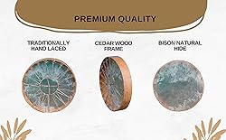 ARAW American Shamanic Native Drum Bison Natural