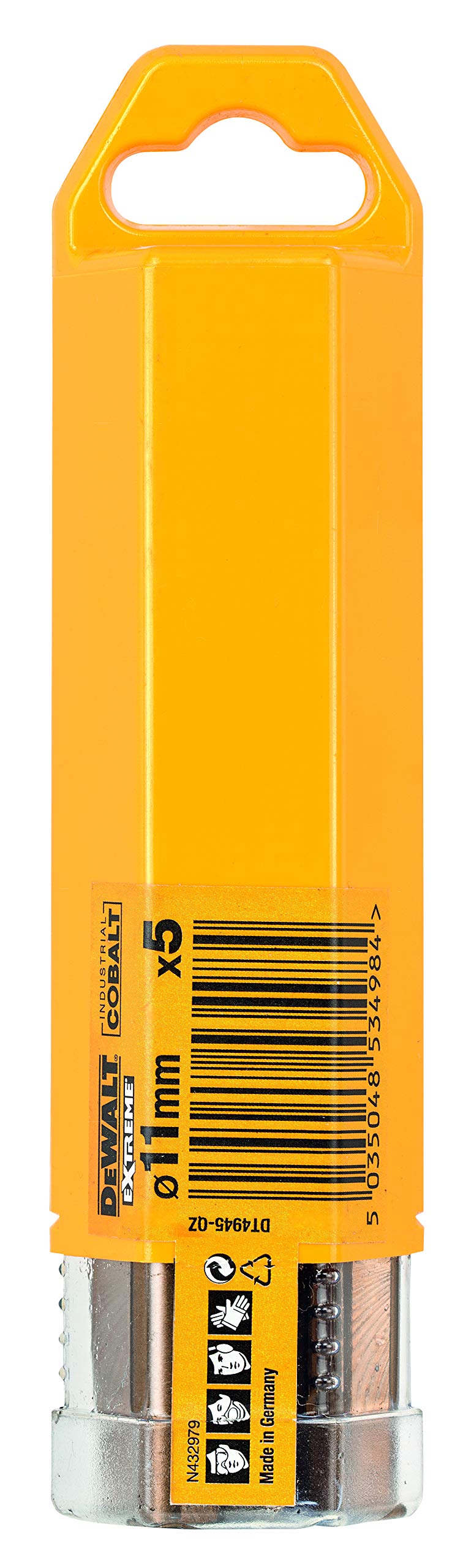 Dewalt DT4945 Metal Drill Bit HSS-Co 11 x 142 x 94 mm 6 Pieces