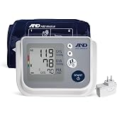 A&amp;D Medical UA-767FAC Blood Pressure Monitor + AC Adapter, Cuff 8.6-16.5" | Upper Arm, One Touch Operation, 4 Users (60 Memory Each), Cuff Fit Detection, App Support, Snapshot Avg, AC Adapter + 4AA