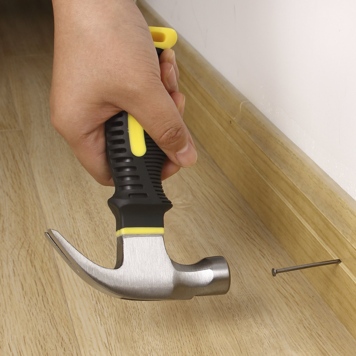 Best Choice 8oz. Stubby Claw Hammer with Nail Starter