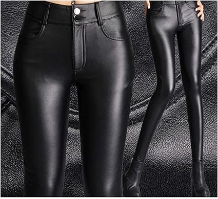 black leather capri pants