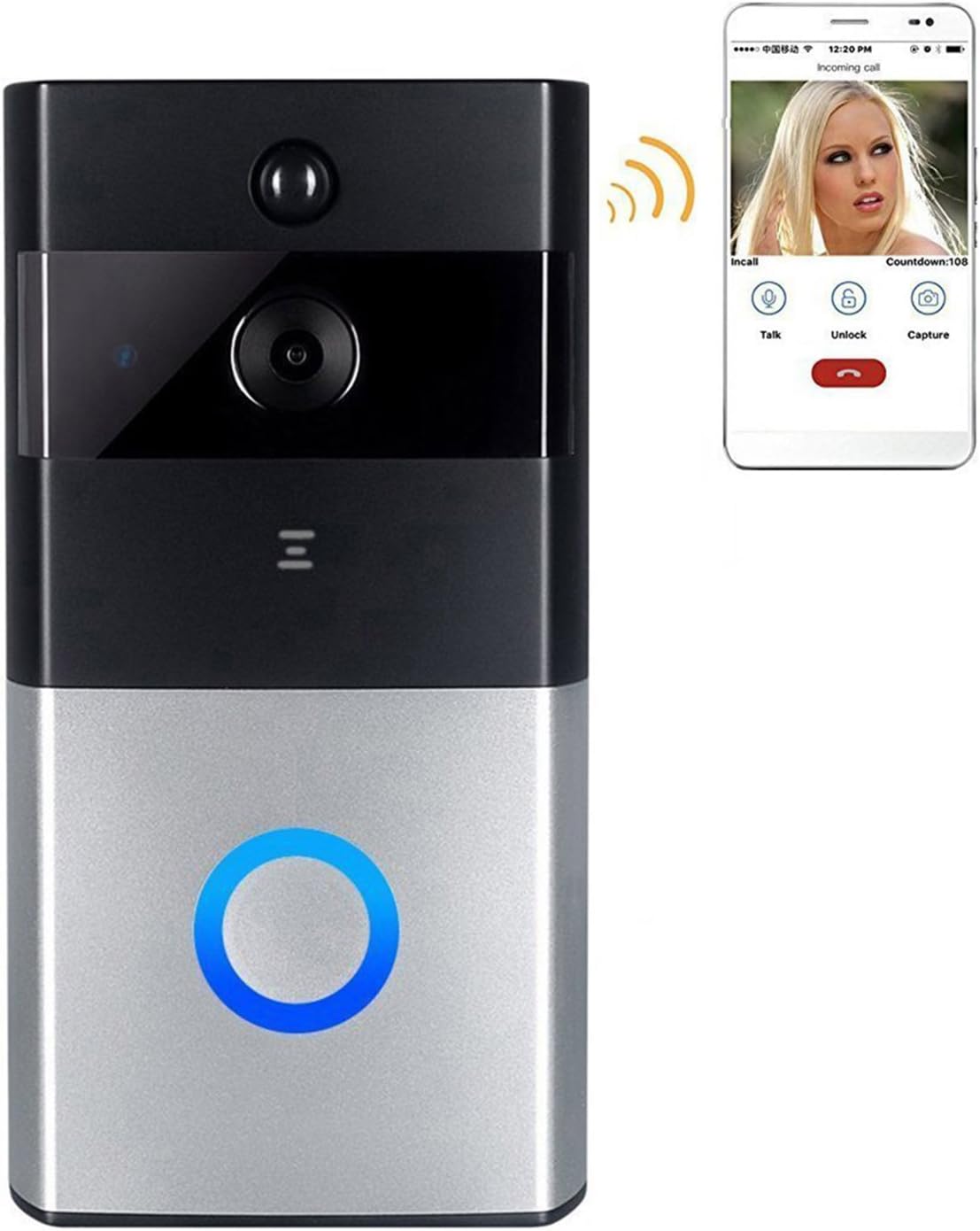 Video Doorbell with HD Camera Wireless video to the Amazon.co.uk
